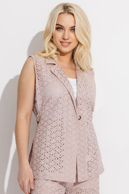 Жилет женский 4389/02/Пудровый