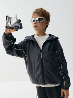 Ветровка на сетчатой подкладке Графит 7+