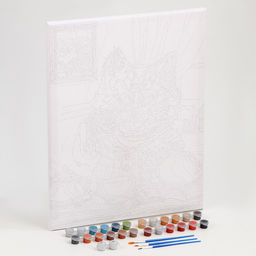 Картина по номерам на холсте с подрамником «Кот за завтраком», 40×50 см