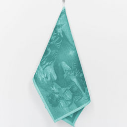 07с-39ЯК 50*70 Полотенце "Зимний лес" цв. изумруд