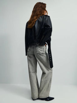 Джинсы wide leg с высокой посадкой / Zarina