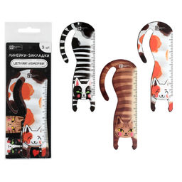 Набор линеек-закладок , арт.72676/ 50 ВЕСЕЛЫЕ КОТЫ (10 см, полипропилен, полноцветная печать, подлож Набор линеек-закладок , арт.72676/ 50 ВЕСЕЛЫЕ КОТЫ (10 см, полипропилен, полноцветная печать, подлож