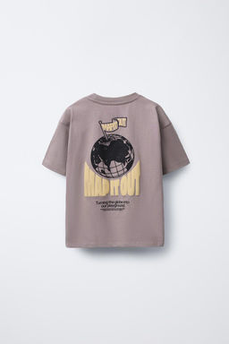 RAISED PRINT T-SHIRT - Zara фото 2