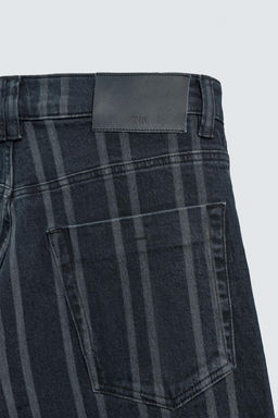 RELAXED FIT STRIPED JEANS - Zara фото 9