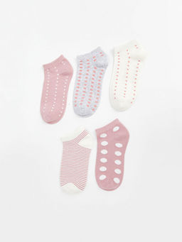 Desenli Kad?n Patik ?orap 5li