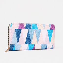 Кошелёк женский «Геометрия», на молнии, синий