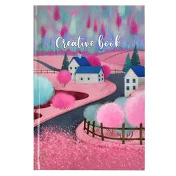Записная книжка 112л арт. 53361/ ВЕСЕННИЙ ПЕЙЗАЖ /140х210 мм, блок из 3х видов бумаги: 192 страницы
