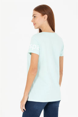 U. S. Polo Assn Женская мятная футболка с круглым вырезом - U.s. polo assn фото 12