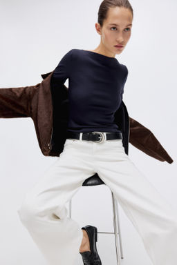 Top de canal? con escote barco - H&m фото 6