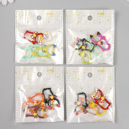 Цена за 4 шт. Карабин металл Кошечка с бантиком МИКС 3,7х2,1 см - Арт узор фото 5