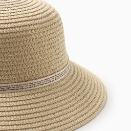 Шляпа для девочки MINAKU «Зайка», размер 52, бежевая