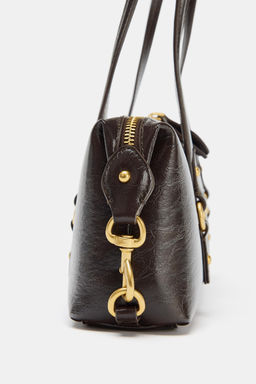 SHOULDER BAG WITH METALLIC DETAILS - Zara фото 9