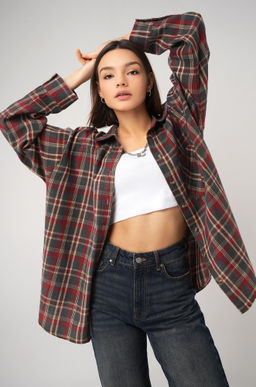 Рубашка женская в клетку Happyfox