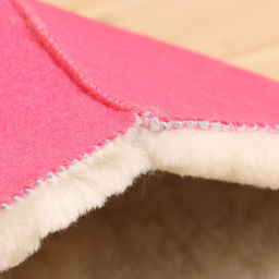 Шапка для бани из овчины, розовая фетр - Simaland фото 4