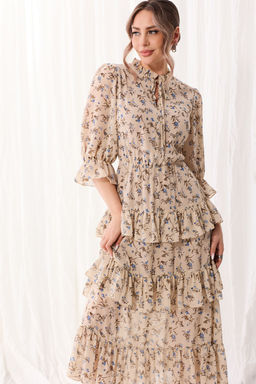 Платье Golden Valley 4919-1 бежевый  фото 2