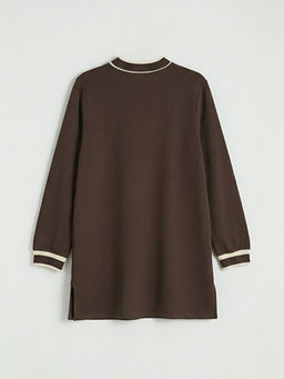 Dik Yaka Soft Touch Kad?n Sweatshirt Tunik