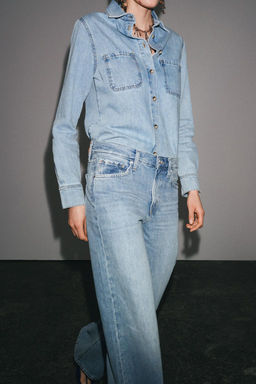 ZW COLLECTION WIDE-LEG LOW-RISE JEANS - Zara фото 24