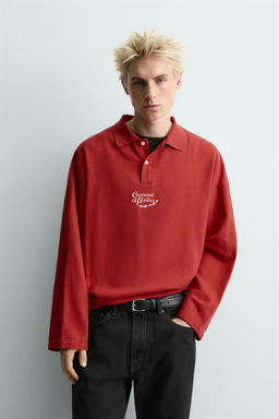 KEYRING PRINT RUGBY POLO SHIRT - Zara фото 2