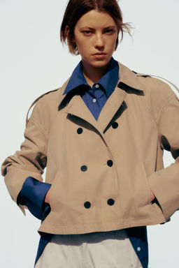 SHORT CAPE TRENCH COAT - Zara фото 2