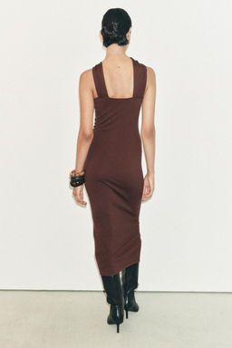 GOLD APPLIQUE KNOT DRESS - Zara фото 5