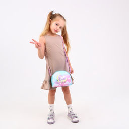 Сумка детская Единорог на луне, искусственная кожа, с брелком, 18х15х2 см - NAZAMOK KIDS фото 9