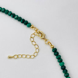 Колье из Малахита с Жемчугом