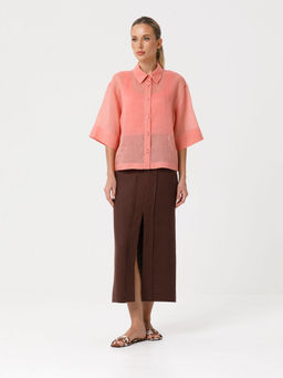 Юбка из натурального льна