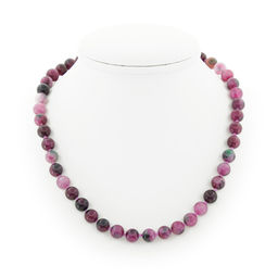 Турмалин (имитация), круглые 8мм, бусы длиной 50см