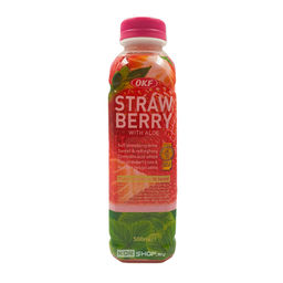 Напиток Клубника + Алоэ фруктовый освежающий Strawberry With Aloe OKF, Корея, 500 мл Акция