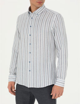 Mavi Slim Fit Uzun Kollu G_mlek - Pierre cardin фото 6