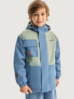 Куртка 4м5326 деним/фисташка