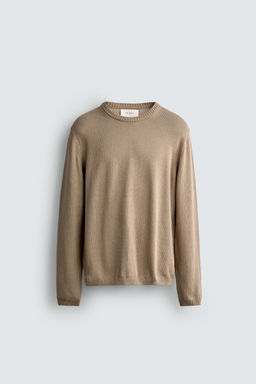 JERSEY RELAXED FIT ALGOD?N / Marr?n claro - Zara фото 7
