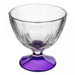 Креманка стеклянная Лак микс new д10,2см, h10,3см, форма Звезда, крашеное дно (Россия) - Домашняя мода фото 4