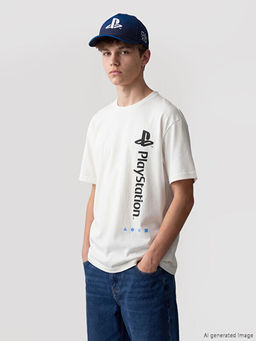 PlayStation Bask?l? Erkek ?ocuk Ti??rt