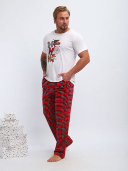 Пижама мужская, модель 218, трикотаж (46 размер, Новый год) - Ивановотекстиль фото 6