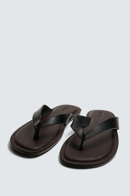 SANDALIA TIRAS / Rojo Burdeos - Zara фото 2