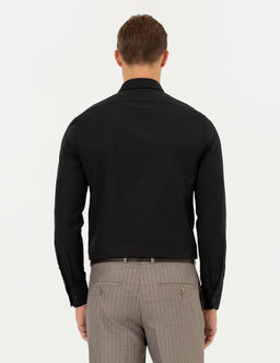 Siyah Slim Fit Oxford G_mlek - Pierre cardin фото 5