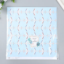 Цена за 5 шт. Бумага для скрапбукинга Арт Узор. Самолёты, 180 г/м?, 30.5?32 см