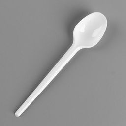 Цена за 100 шт. Ложка одноразовая чайная «Белая» 12,5 см