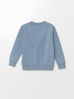 Bisiklet Yaka Basic Uzun Kollu Erkek ?ocuk Sweatshirt - Waikiki фото 3