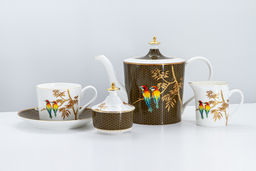 Чайный сервиз Птицы, 6 персон, 15 предметов