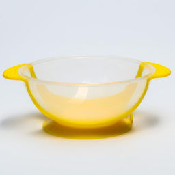 Набор для кормления, 3 предмета: миска 350 мл на присоске, крышка, термоложка, цвет жёлтый - Крошка я фото 3