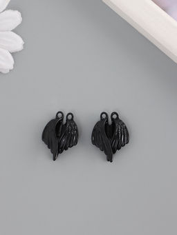 Цена за 2 шт. Замок магнитный металл Крылья, набор 2 шт., чёрный, 2.6?1.9 см