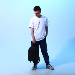 Рюкзак текстильный NAZAMOK, 38х14х27 см, цвет чёрный  фото 7