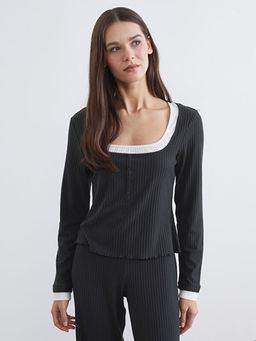 Kare Yaka Kad?n Pijama Tak?m?