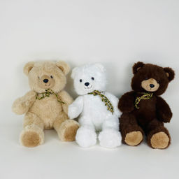 Мягкая игрушка Мишка с плетёным украшением на шее 30 см (арт. 9575/30)