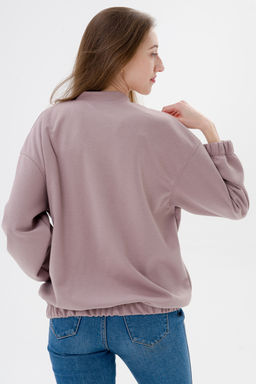 Бомбер из коттон фита кофе макси - Амадэль фото 14