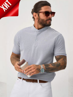 Поло F511-07-104 grey