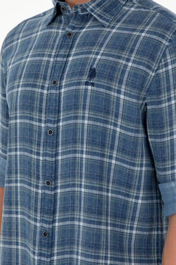 Мужская темно-синяя рубашка с длинным рукавом Неожиданная скидка в корзине - U.s. polo assn фото 7