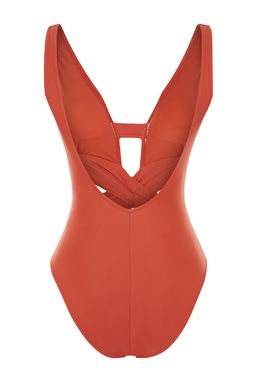 TRENDYOLMILLA Siyah Derin Dekolteli Cut Out/Pencereli Regular Mayo TBESS20MA0292  фото 8